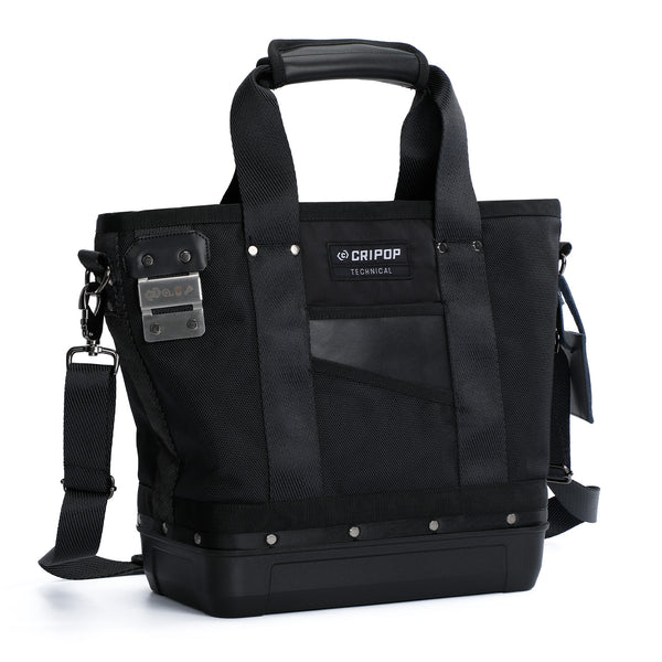13 Inch Heavy Duty Tool Bag with Multi-Pockets, Close Top Wide Mouth Tool Bag
