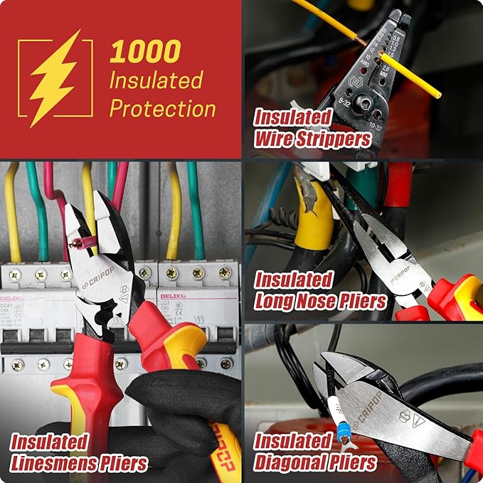 CRIPOP 020 Insulated Screwdriver & Pliers 10PCS