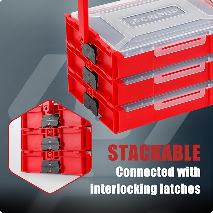 CRIPOP 021 Portable Stackable Tool Box 1/3PCS
