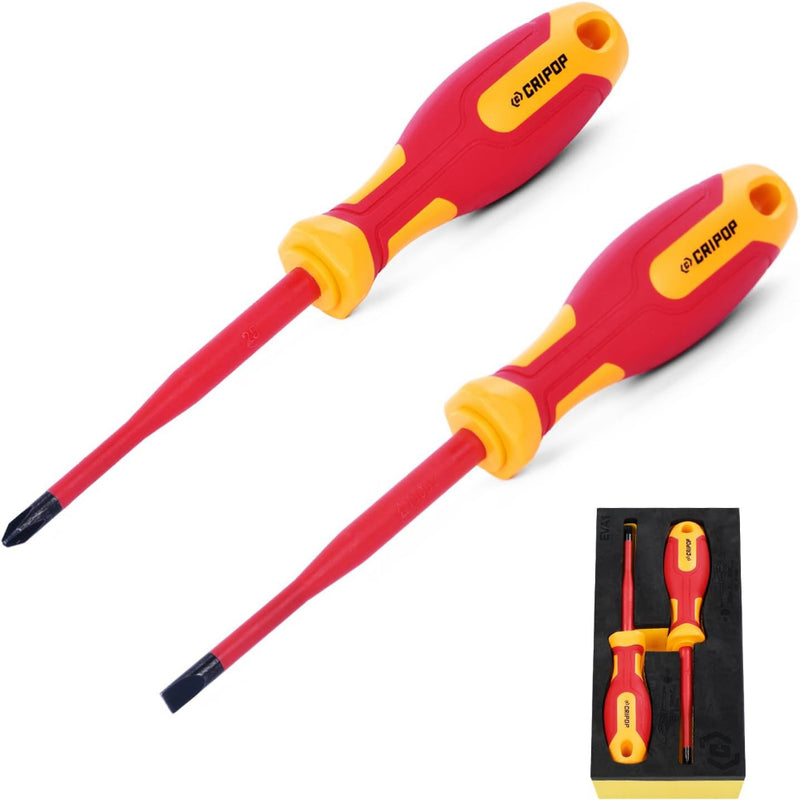 CRIPOP 010 Insulated Screwdriver 1000V 2PCS