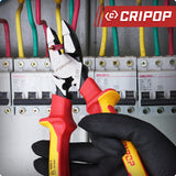 Insulated Linesmen's Pliers, 9 Inch 1000V Insulated Combination Pliers