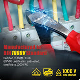 CRIPOP 007 Insulated 8-Inch High-Leverage Electrician Diagonal  Pliers